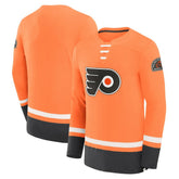 Philadelphia Flyers Fanatics Vintage High Point Long Sleeve T-Shirt - Orange - NHL