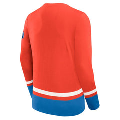 New York Rangers Fanatics Vintage High Point Long Sleeve T-Shirt - Blue - NHL