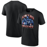 Joel Embiid Philadelphia 76ers History T-Shirt Black - NBA