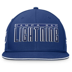 Tampa Bay Lightning Fanatics Fundamental Gino Stack Snapback Hat - Blue - NHL