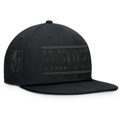 Vegas Golden Knights Fanatics Heritage Ice Time Wordmark Fitted Hat - Black - NHL