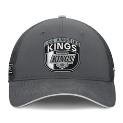 Los Angeles Kings Fanatics Authentic Pro Home Ice Trucker Adjustable Hat - Gray - NHL