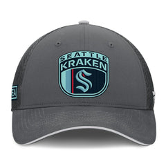 Seattle Kraken Fanatics Authentic Pro Home Ice Trucker Adjustable Hat - Gray - NHL