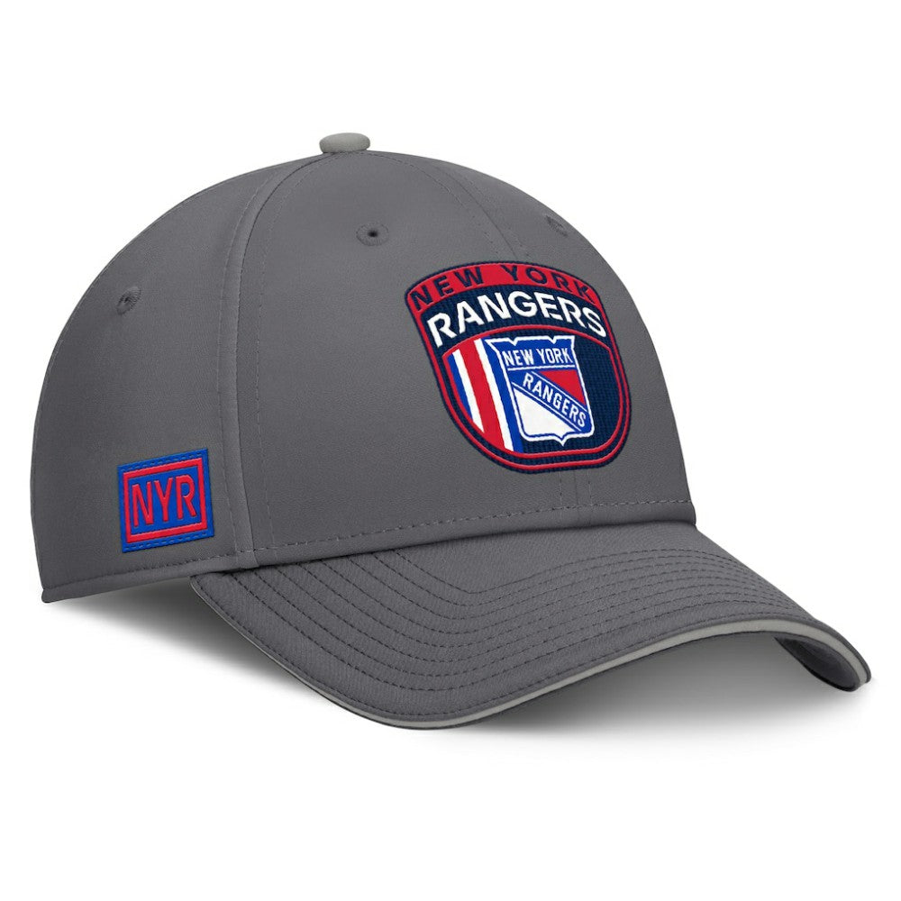 New York Rangers Fanatics Home Ice Flex Hat - Gray - NHL