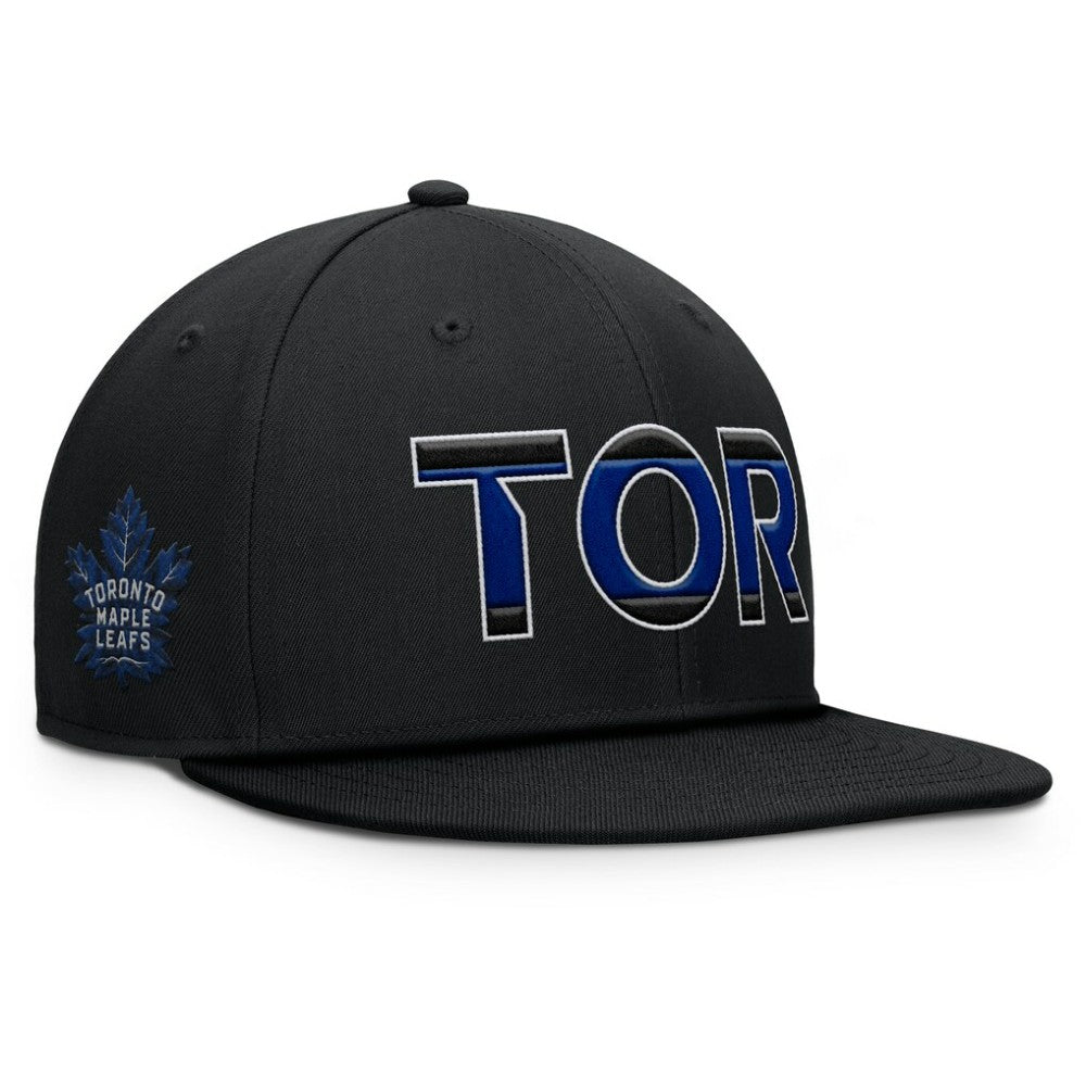 Toronto Maple Leafs Fanatics Authentic Pro Alternate Jersey Snapback Hat - Black - NHL