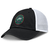 Minnesota Wild Fanatics Averie Trucker Adjustable Hat - Black/Gray - NHL