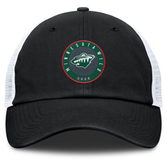 Minnesota Wild Fanatics Averie Trucker Adjustable Hat - Black/Gray - NHL