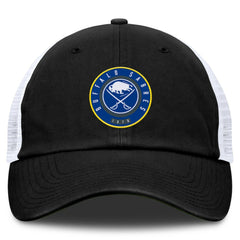Buffalo Sabres Fanatics Averie Trucker Adjustable Hat - Black/White - NHL