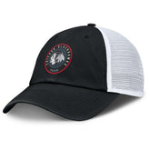 Chicago Blackhawks Fanatics Averie Trucker Adjustable Hat - Black/White - NHL