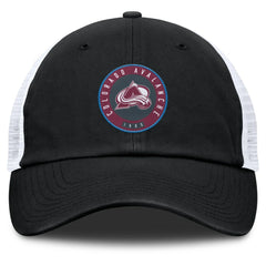 Colorado Avalanche Fanatics Averie Trucker Adjustable Hat - Black/White - NHL