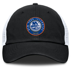 New York Islanders Fanatics Averie Trucker Adjustable Hat - Black/Gray - NHL