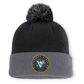 Pittsburgh Penguins Fanatics Aspyn Cuffed Knit Hat with Pom - Black - NHL