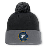 St. Louis Blues Fanatics Aspyn Cuffed Knit Hat with Pom - Black - NHL
