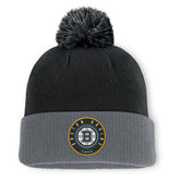 Boston Bruins Fanatics Aspyn Cuffed Knit Hat with Pom - Black - NHL