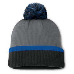 New York Rangers Fanatics Women's Cuffed Knit Hat with Pom - Charcoal - NHL