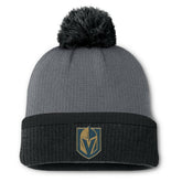 Vegas Golden Knights Fanatics Women's Cuffed Knit Hat with Pom - Charcoal - NHL