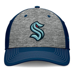 Seattle Kraken Fanatics Fundamental Top Shelf 2-Tone Flex Hat - Gray/Navy - NHL