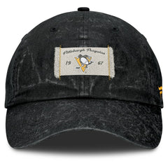 Pittsburgh Penguins Fanatics Women's Heritage Away Game Adjustable Hat - Black - NHL