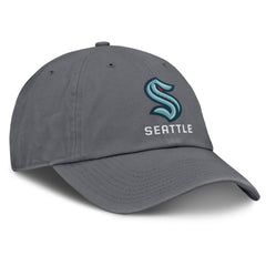 Seattle Kraken Fanatics Washed Adjustable Hat - Charcoal - NHL