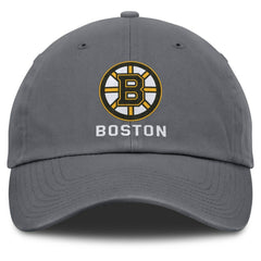 Boston Bruins Fanatics Washed Adjustable Hat - Charcoal - NHL