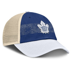 Toronto Maple Leafs Fanatics Heritage Breakaway Trucker Adjustable Hat - Blue/Cream - NHL
