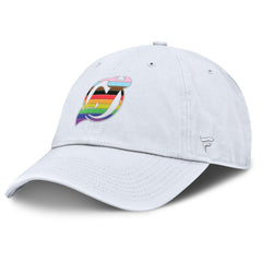 New Jersey Devils Fanatics PRIDE Adjustable Hat - White - NHL