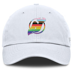 New Jersey Devils Fanatics PRIDE Adjustable Hat - White - NHL