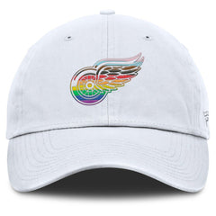 Detroit Red Wings Fanatics PRIDE Adjustable Hat - White - NHL
