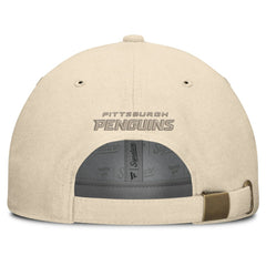 Pittsburgh Penguins Fanatics Front Office Canvas Adjustable Hat - Tan - NHL