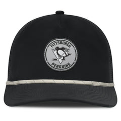 Pittsburgh Penguins Fanatics Front Office Performance A-Frame Adjustable Hat - Black - NHL