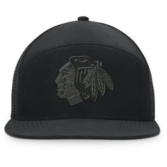 Chicago Blackhawks Fanatics Front Office Adjustable Hat - Black - NHL