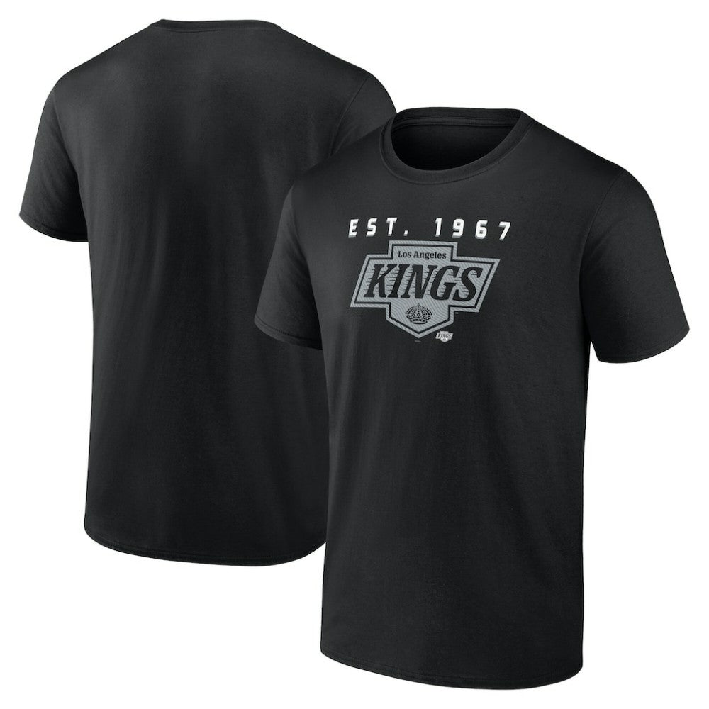 Los Angeles Kings Logo Athletic Coordinate T-Shirt - Black - NHL