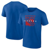 New York Rangers Logo Athletic Coordinate T-Shirt - Blue - NHL