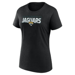 Jacksonville Jaguars Logo Athletic Women's Lean T-Shirt Black | NFL
