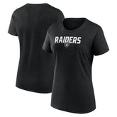 Las Vegas Raiders Logo Athletic Women's Lean T-Shirt Black | NFL