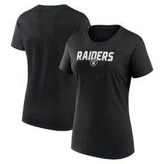 Las Vegas Raiders Logo Athletic Women's Lean T-Shirt Black | NFL