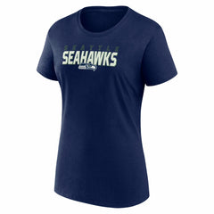 Seattle Seahawks Logo Athletic Women's Lean T-Shirt College Navy | NFL
