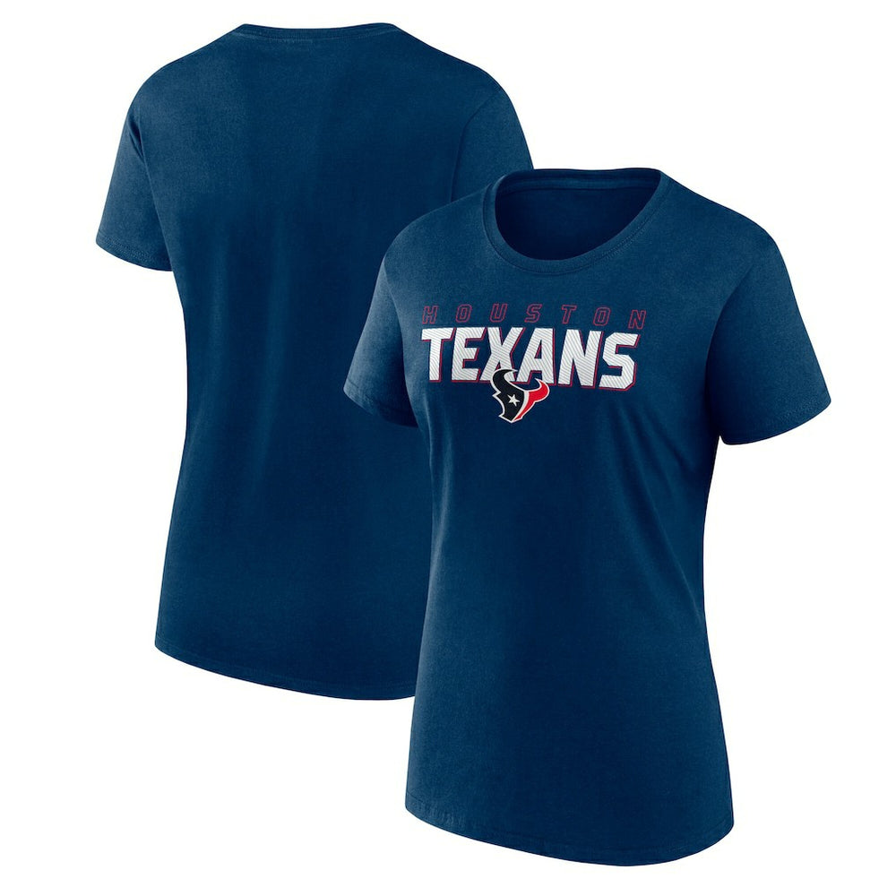 Houston Texans Logo Athletic Women's Lean T-Shirt Navy | NFL