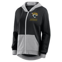Jacksonville Jaguars Logo Athletic Women's Hit It French Terry Full-Zip Hoodie Black | NFL