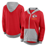 Kansas City Chiefs Logo Athletic Women's Hit It French Terry Full-Zip Hoodie Red | NFL