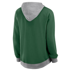 New York Jets Logo Athletic Women's Hit It French Terry Full-Zip Hoodie Green | NFL