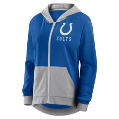 Indianapolis Colts Logo Athletic Women's Hit It French Terry Full-Zip Hoodie Royal | NFL