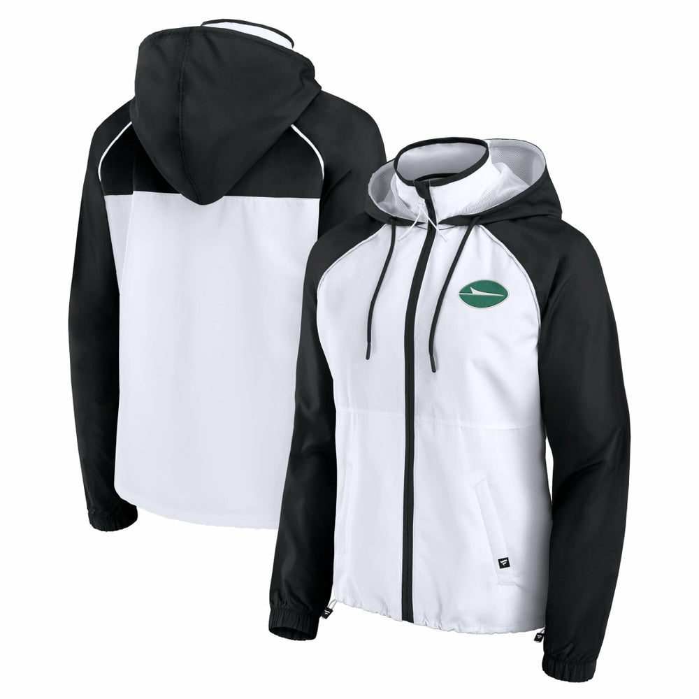 New York Jets Women's Full-Zip Anorak Hoodie Jacket White | Fanatics