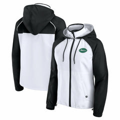 New York Jets Women's Full-Zip Anorak Hoodie Jacket White | Fanatics