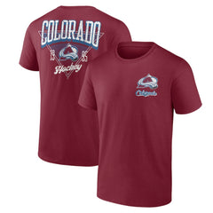 Colorado Avalanche Logo Athletic Never Over T-Shirt - Burgundy - NHL