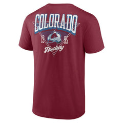 Colorado Avalanche Logo Athletic Never Over T-Shirt - Burgundy - NHL