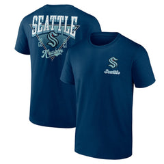 Seattle Kraken Logo Athletic Never Over T-Shirt - Navy - NHL