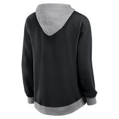 Philadelphia Flyers Logo Athletic Women's Hit It French Terry Full-Zip Hoodie - Black - NHL