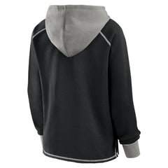 Los Angeles Kings Logo Athletic Women's Hit It French Terry Full-Zip Hoodie - Black - NHL