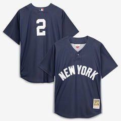 Derek Jeter New York Yankees Mitchell & Ness Authentic Batting Practice Jersey - MLB